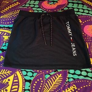 Tommy Hilfiger Black Mini Skirt with Logo